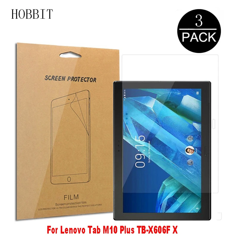 3PCS Screen Protector For Lenovo Tab M10 TB-X605F TB-X605L TB-X505F 10.1inch Tablet Clear LCD Anti-Scratch Protective PET Film lap pillow for tablet Tablet Accessories