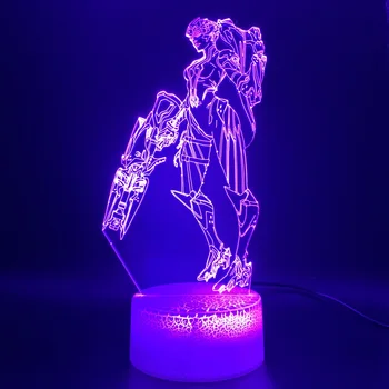 

3D Illusion Lamp Game Overwatch Hero Widowmaker Figure Office Home Decoration Lamp Gift for Kids Child Bedroom Led Night Light