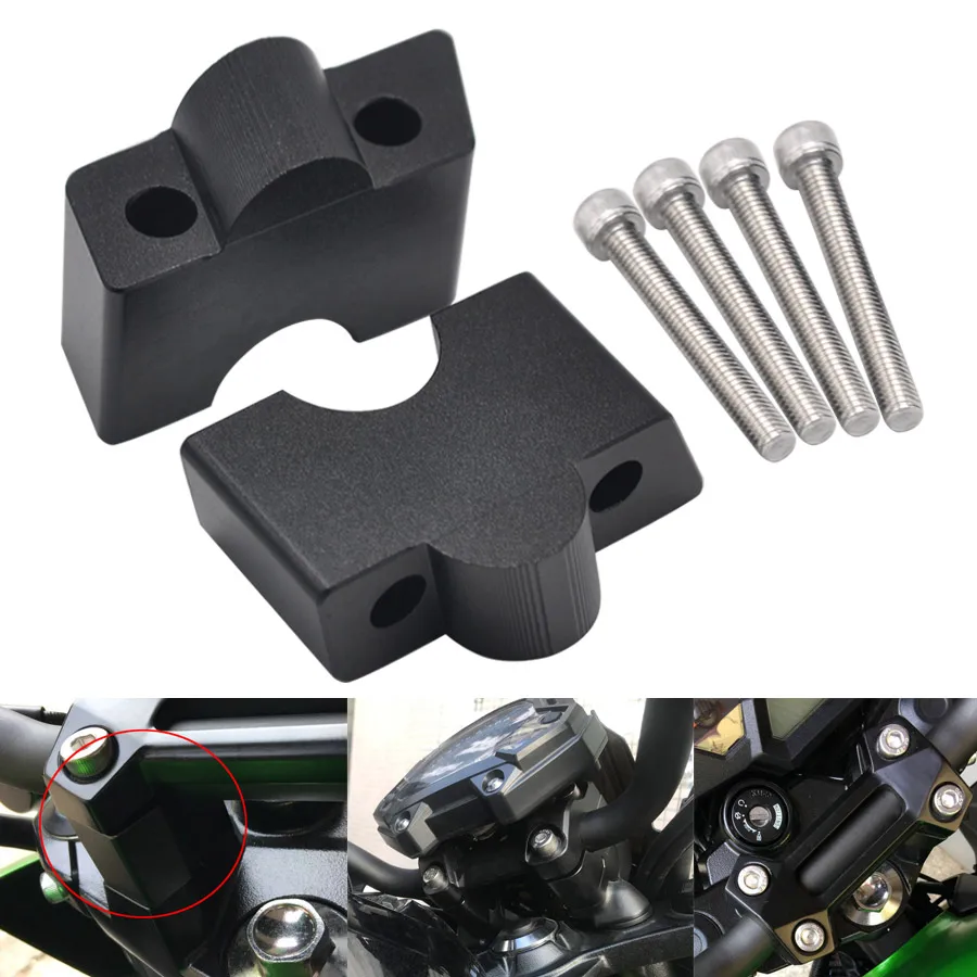 Крепление на руль Riser адаптер подходит для Kawasaki Z650/Ninja 400/ER-6N/ER-6F/Ninja 650/650R ручка мотоцикла стояк