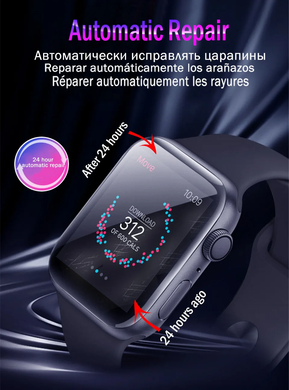 15D полноэкранная защита для Apple Watch 38 мм 40 мм 42 мм 44 мм Гидрогелевая пленка для часов 38 40 42 44 мм защитная пленка не стекло