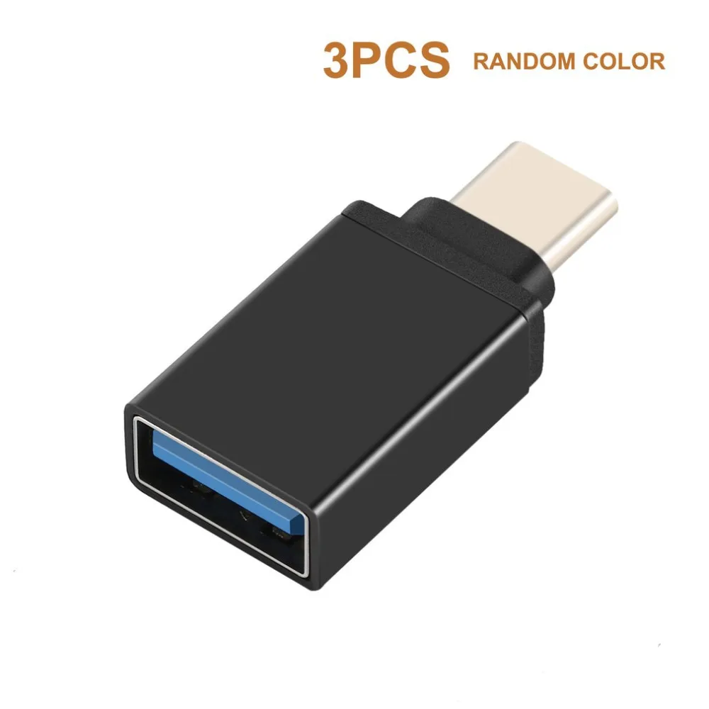 3 шт. Портативный USB 3,1 type-C штекер USB 3,0 A Женский конвертер USB кабель адаптер прочный корпус из алюминиевого сплава ультра светильник