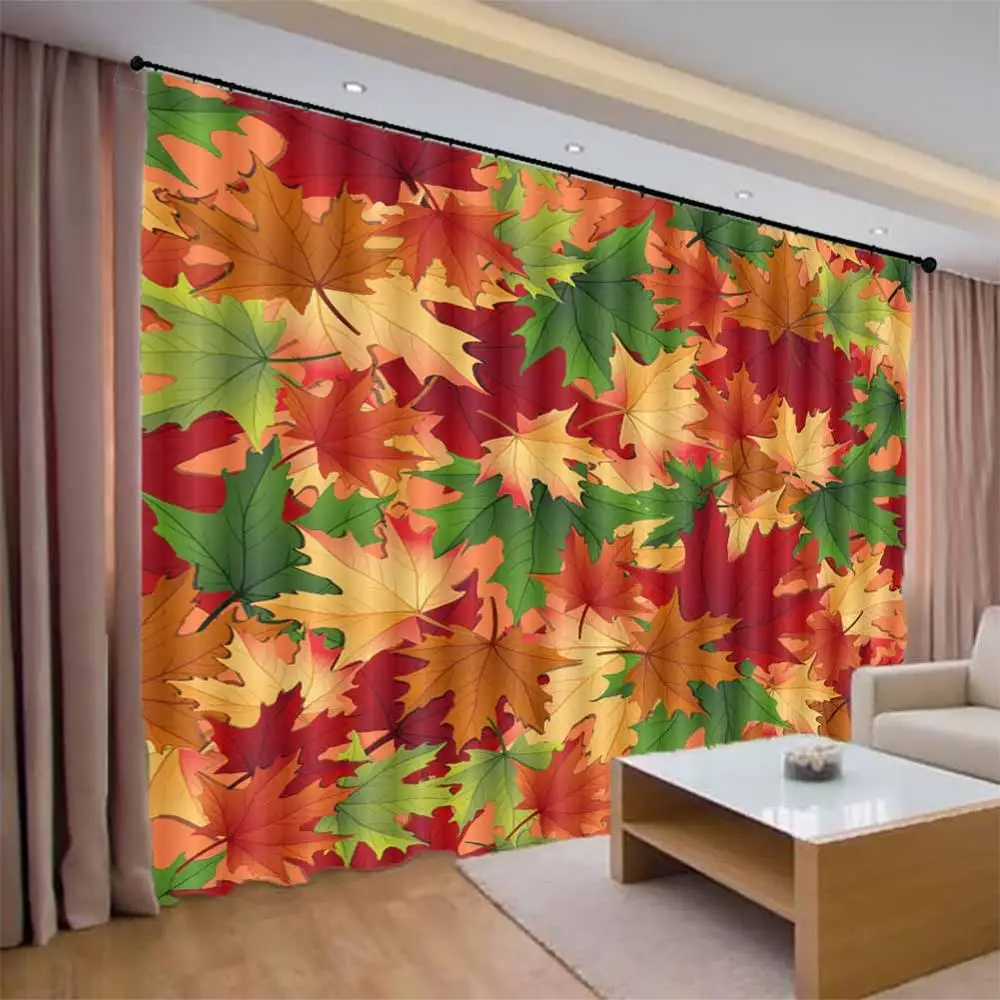 Stylish Simplicity Home Curtains 3D Leaves For Living Room Bedroom Modern Beautiful Gesign 2019 | Дом и сад