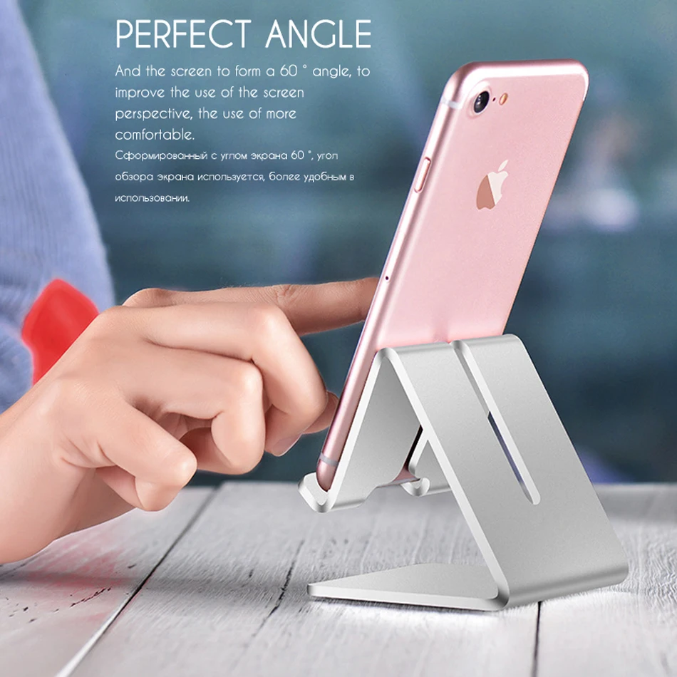 Держатель для мобильного телефона Подставка из алюминиевого сплава металлическая подставка для планшета универсальный держатель для iPhone 11X8 7 Plus samsung Xiaomi Phone iPad