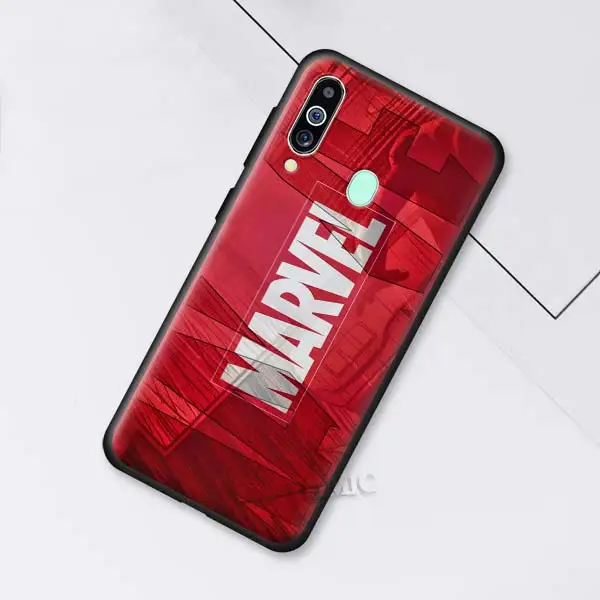 Марвел Супергерои из “Мстителей” черные чехлы для samsung Galaxy Note 10 5G 9 8 M40 M30 M20 S10 плюс A50 A70 силиконовый чехол для телефона - Цвет: 001