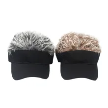 Мужская и женская кепка для гольфа, бейсбольная Спортивная Кепка, поддельные волосы, солнцезащитный козырек, шляпа