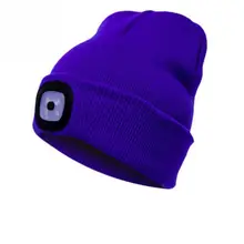 Вязаная шапка с 4 светодиодный светильник 3-файл Яркость Батарея работает светильник ing шапочка Кепки Головные уборы на открытом воздухе Рыбалка бег Альпинизм Ap