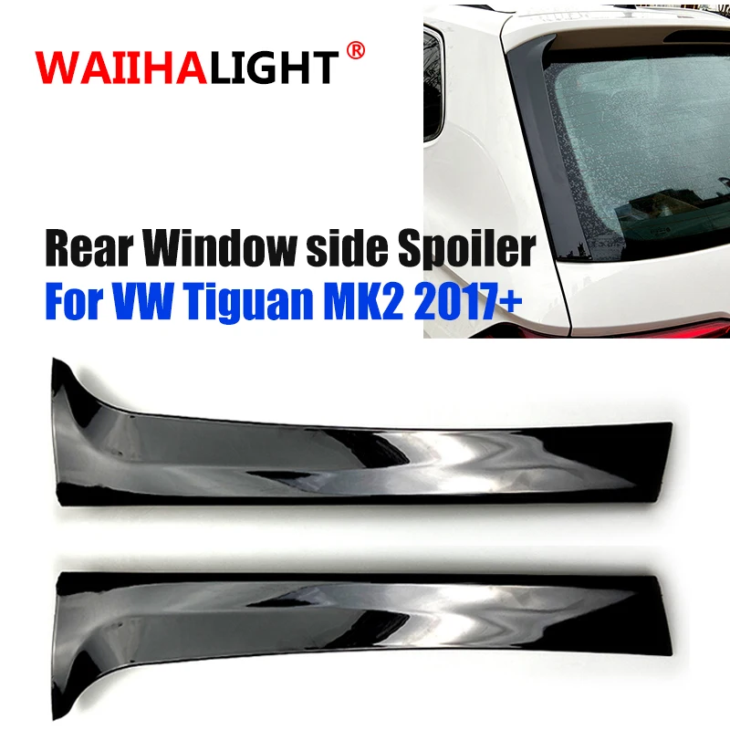 Rear Window Side Spoiler Canard Canards Splitter For VW Tiguan MK1 2007 2008 2009 2010 2011 2012-2016 for MK2 2017 Gloss Black | Автомобили