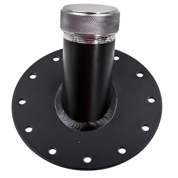 

Fuel Cell Gas Tank 45 Degree 1.5" Remote Fast Fill 2.75" Filler Neck w/cap Black Fits Fuel Cells with 12-Bolt Pattern Only