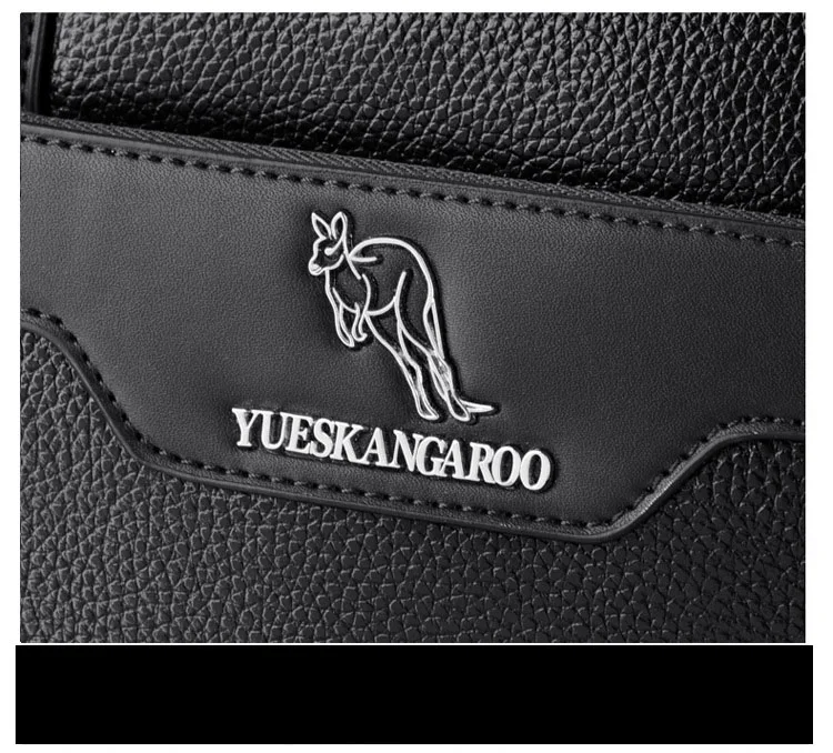 YUESKANGAROO мужская сумка, повседневный портфель, сумки на плечо, деловая мужская сумка для ноутбука, винтажная кожаная сумка через плечо