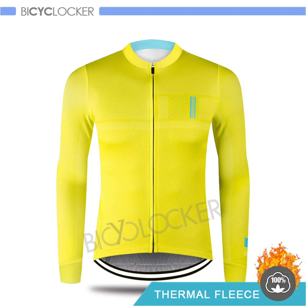 Cycling Jerseys Профессиональная команда, одежда для велоспорта, зимняя куртка, Мужская футболка с длинным рукавом, комплект, Ropa De Ciclismo Invierno Hombre, термо флис - Цвет: Cycling Jerseys