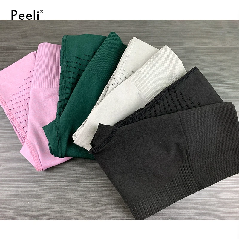 High Waist Seamless Leggings Yoga Pants Push Up Fitness Tight Workout Tummy Control Gym Leggings Athletic Pants Sportswear