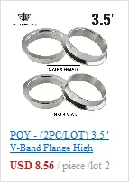 PQY- 2" STAINLESS STEEL 304 TURBO/INTERCOOLER/DOWNPIPE/DOWN PIPE/HOSE V-Band CLAMP PQY-VCN2