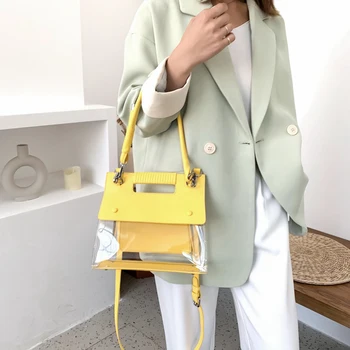 

Summer Transparent Women Shoulder Bags 2020 New Arrivals Ladies Handbags High Quality Messenger Bag Female Totes Designer Clutch