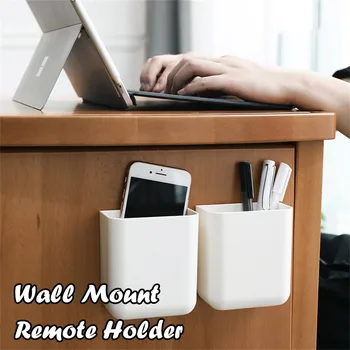 

Storage Box Home Creative Desktop Sundries Convenient Remote Control Storage Box Wall-Mounted Plastic Storage Box #YL10