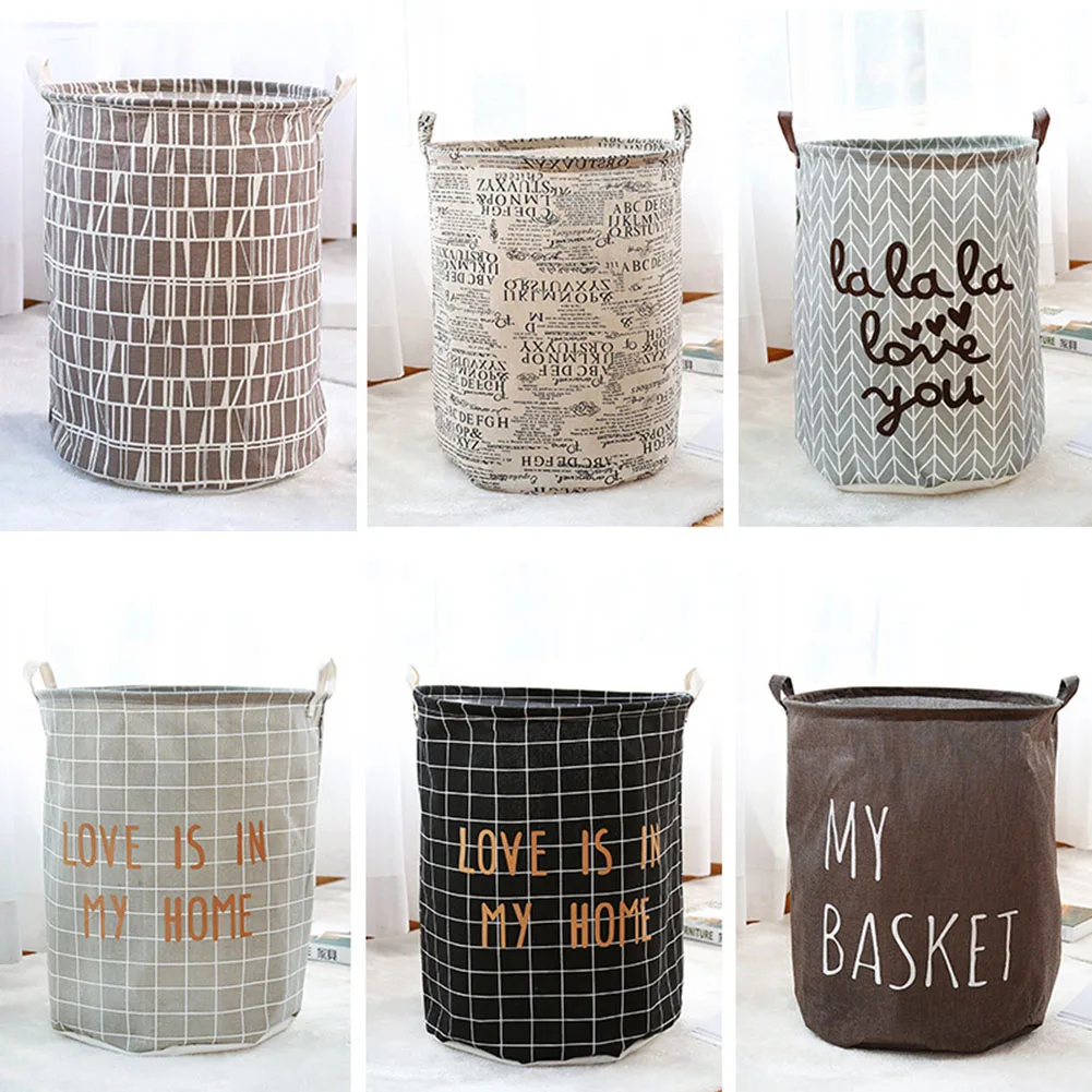 Hot Waterproof Storage Basket Organizer Convenient Storage Container for Office Bedroom Laundry Foldable L99