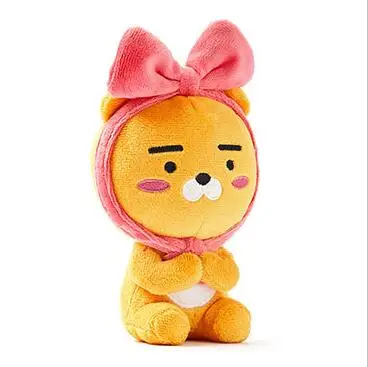 Высокое качество Корея Мультфильм Плюшевая кукла лук RYAN мягкая игрушка пара свитер Ryan сладкий подарок для детей и подружек - Цвет: pink