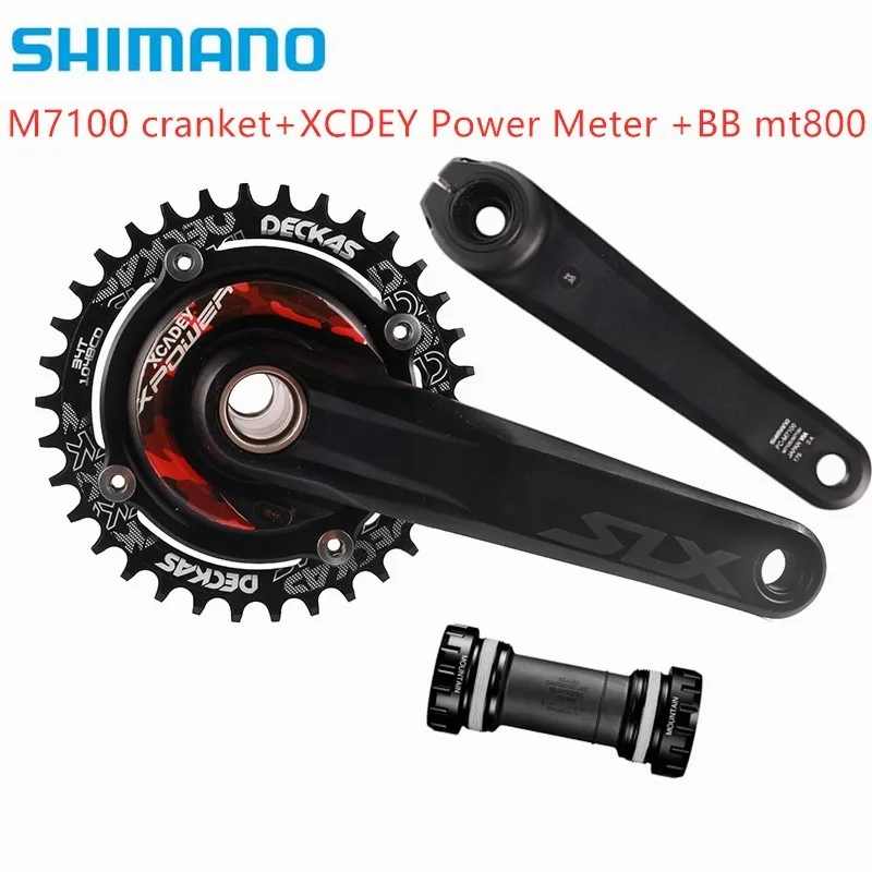 Новая модель Shimano SLX M7100 M8100 XCADEY X POWER 104bcd измеритель мощности цепное кольцо Deckas для M9100|Шатун и передняя