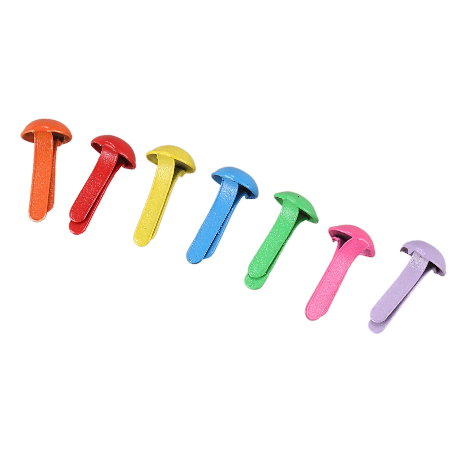 Set of 200 Mini Parisian fasteners multicolor paper craft Stamping Scrapbooking DIY tool 4.5mm | Обустройство дома