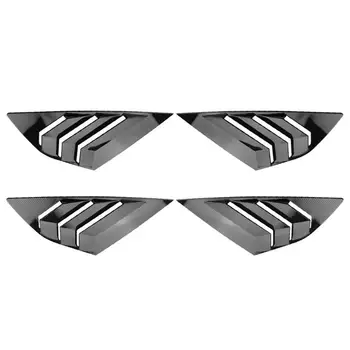 

2pcs Rear Quarter Window Side Louvers Vent for Ford Focus RS ST Hatchback 12-18 Stepped Shutter Design Simple Stripping