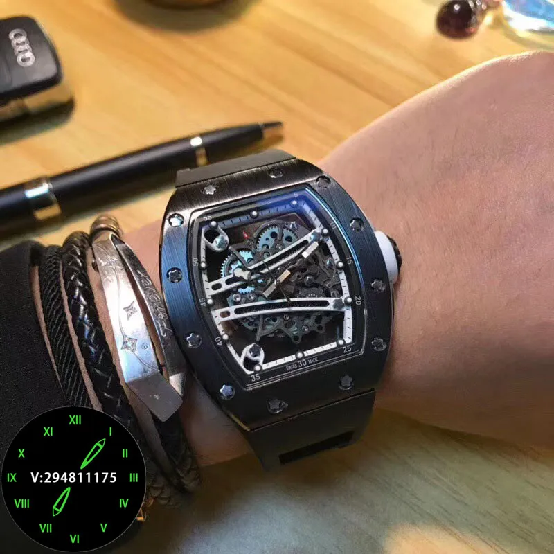 A0985 мужские часы Топ бренд подиум роскошный европейский дизайн автоматические механические часы