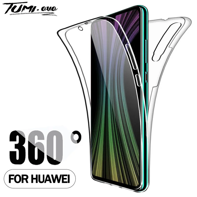 360 противоударный чехол для Huawei P40 P30 P20 P8 Lite 2017P Smart Plus Z 2019 2020 Honor 7A 7C 8X 9X 10i Mate 10 20 30 Pro