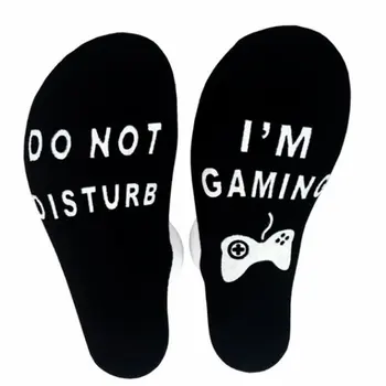 

Neutral Letters I'M Gaming Printing Socks B Models Non-Slip Family Casual Men'S Socks Cotton Adult Socks 2020 Black color