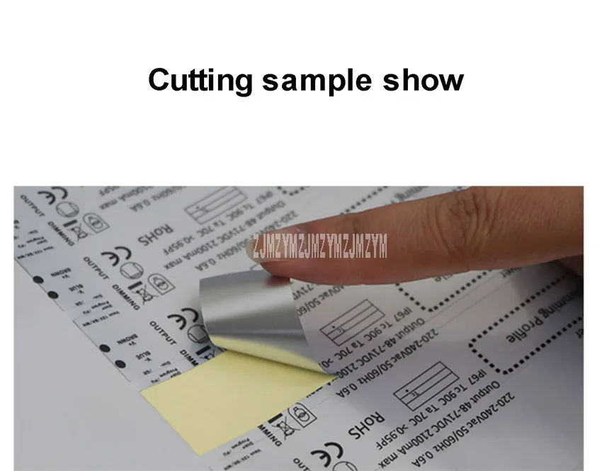 A3 A4 Size Self-adhesive Label Cutting Machine Full Automatic Stickers Label Scribing Cutter High-speed Slitting Machine 220V