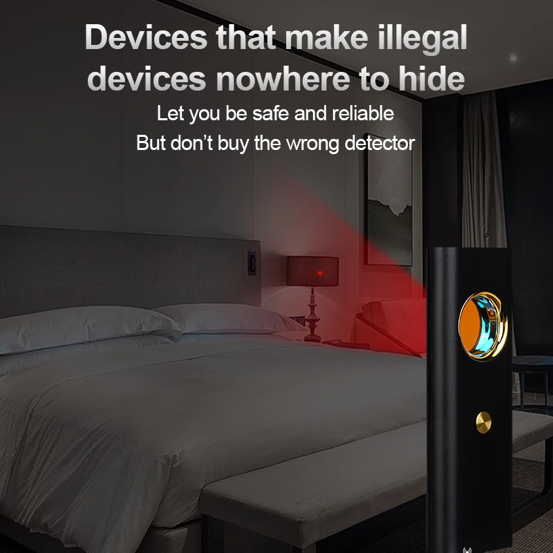 Hidden Camera Spy Bug Detector Anti Spy Things Mini Wifi Wireless Signal Cam SM GPS Tracker Wiretap Finder Anti-sneak Shooting Hidden Camera Detector Infrared Camera Detector Camera Detector Signal Detector