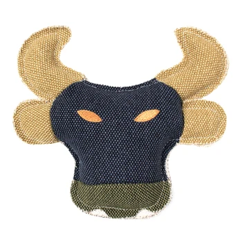 

Pet Interactive Squeak Dog Toy With Bell Denim Linen Dog Chew Molar Toys Boredom Relief Toys Dog Accessories