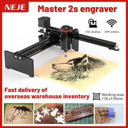 NEJE – graveur Laser Master 2S 20W, Machine à graver, découpe 32 bits, imprimante Laser, routeur CNC LightBurn GRBL 