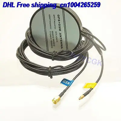 DHL 10 шт. комбинированная антенна усиленный пульт дистанционного GPS-MMCX+ GSM-SMA штекер 3 м кабель антенна 22-a