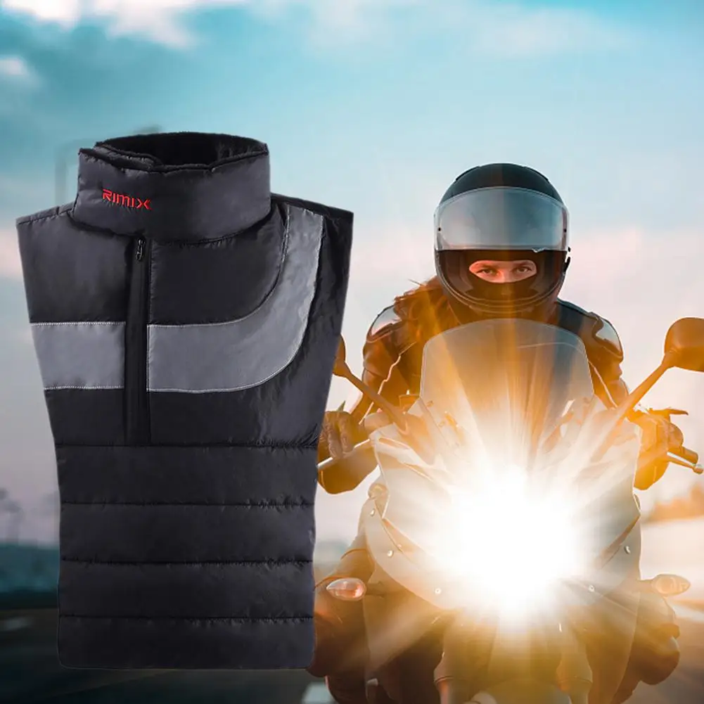 Motorcycle Reflective Bib Vest Outdoor Sports Warmth Windproof Collar Lengthened Neck Warmer Neck Guard Chest Guard