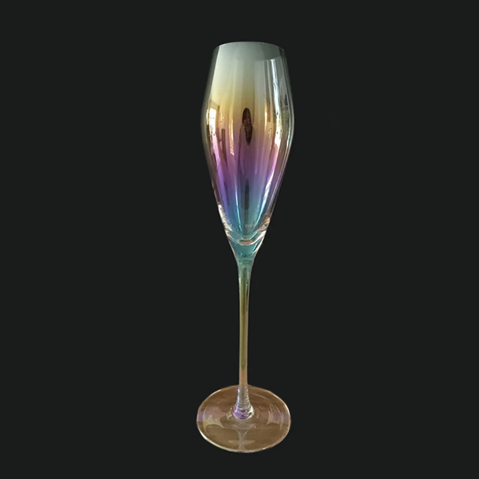 Красочная Радужная Коктейльная стеклянная чашка для виски бокал es бокал для вина домашний бар креативная стеклянная кружка для пива - Цвет: 8