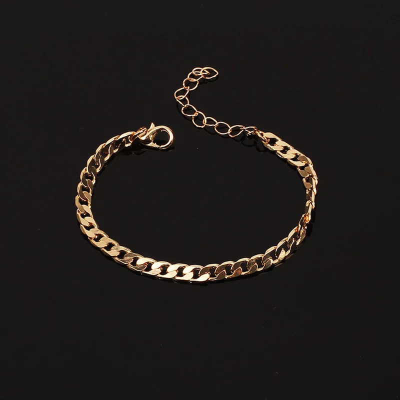 Cuban link chain ankle bracelet Outlet