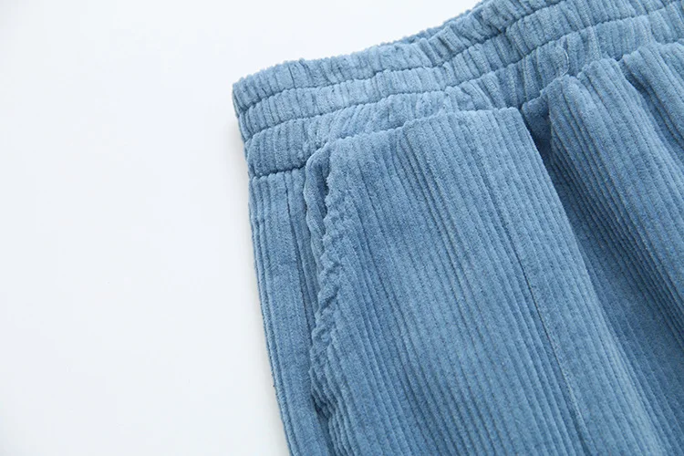 Blvyisla, 4XL, большие размеры, полосатые плотные вельветовые длинные штаны, свободные повседневные шаровары, штаны с эластичной резинкой на талии, спортивная одежда