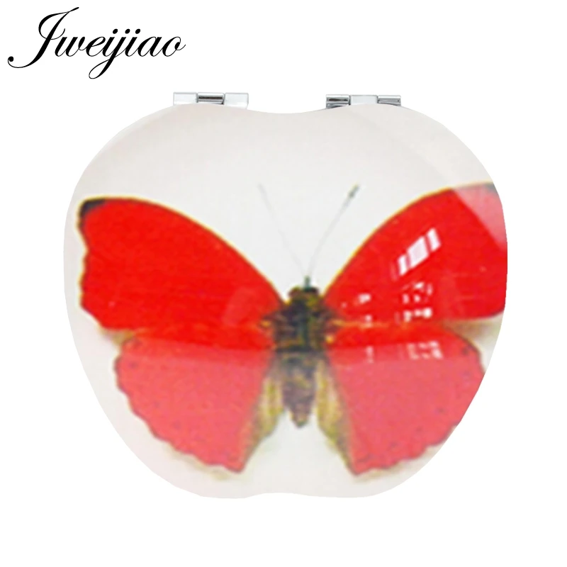 D1250 JWEIJIAO dream Butterfly инструменты аксессуары в форме яблока зеркала модное карманное зеркало для женщин подарок на день рождения D1249 - Цвет: D1250