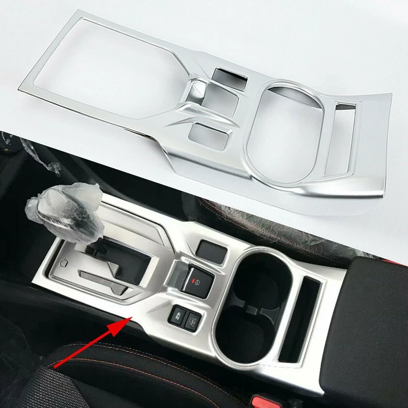 Крышка переключателя передач ABS Silver для Subaru XV Crosstrek 2017 2020 аксессуары|Панели и