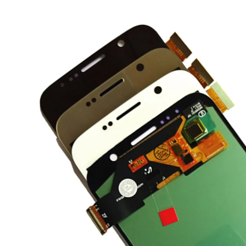 Протестированный супер AMOLED дисплей для samsung galaxy S6 G920 G920F G920A, ЖК-экран, сенсорный дигитайзер, запасные части для сборки