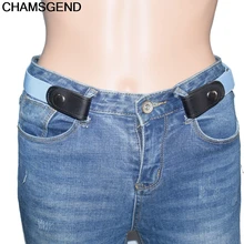 CHAMSGEND Buckle-free Belt For Pants Comfortable Adult Children Invisible Elastic Waist Belt For Unisex No Bulge Hassle jeans OC