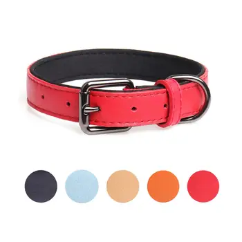 

Customizable Leather Pet Leash Collar Pet Supplies Personalized Cat And Dog Collar Many Colours Pet Collar Accessories