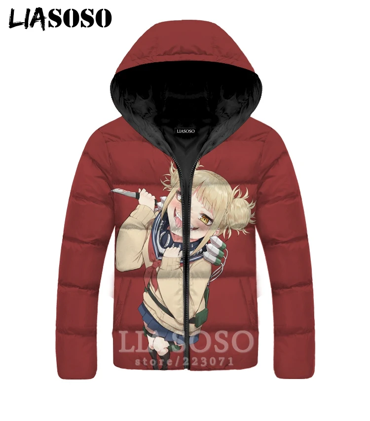 17 My Hero Academy куртки для мужчин и женщин Todoroki Shoto 3D принт аниме плюс бархат утолщение молния теплый повседневный пуховик A281 - Цвет: 17