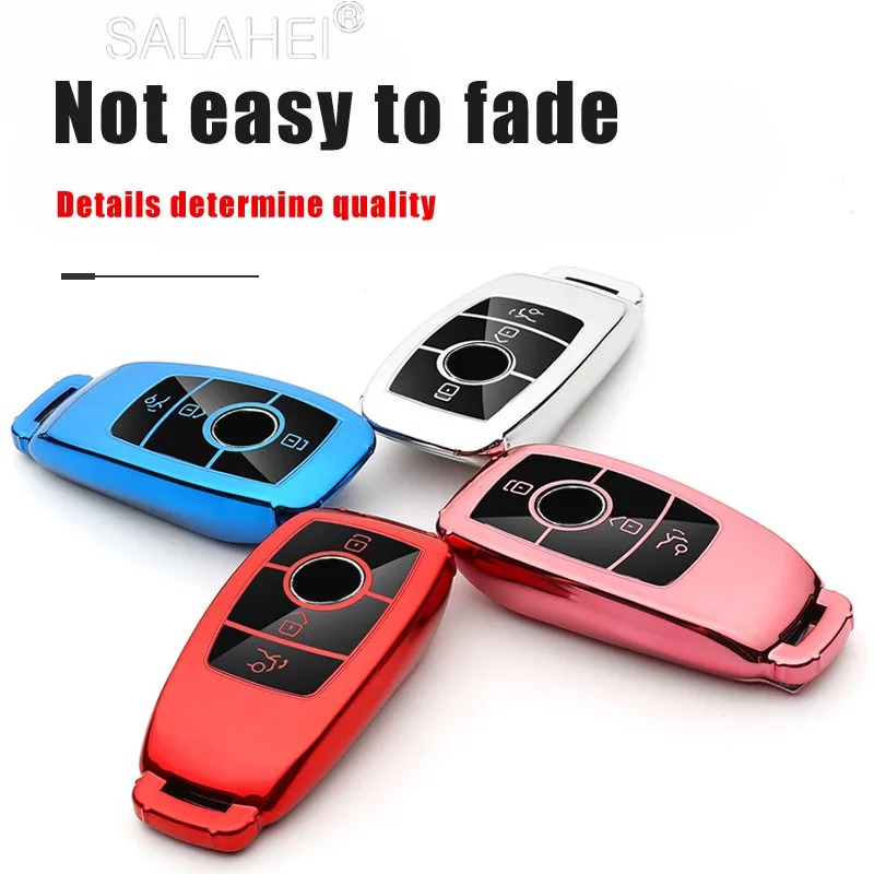 

High Quality TPU Car Key Cover Case Shell Bag Protective Key Ring For Mercedes Benz 2017 E Class W213 2018 S class Accessories
