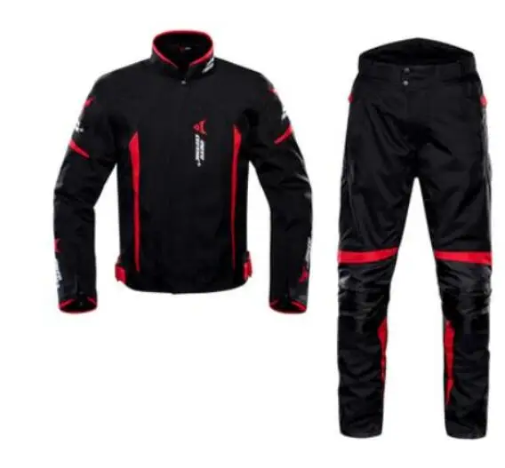 1702 Suit 02 Мотоциклетная куртка для мотоциклистов+ брюки, костюм, водостойкая куртка для мотоциклистов, мотоциклетная куртка для езды, Мужская мотоциклетная защита - Цвет: 1702 Suit 02