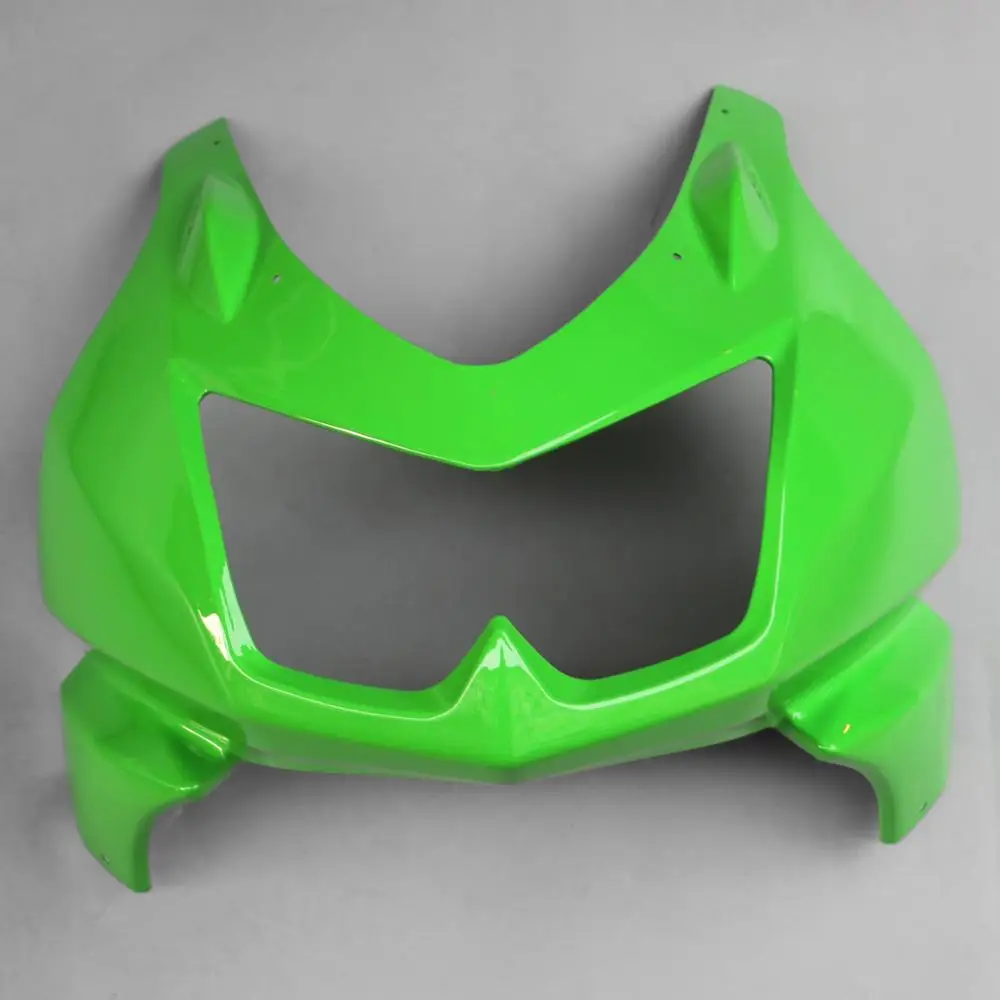 Адаптируемые под требования заказчика, пригодный для Kawasaki Ninja 250R EX250 2008-2012 2010 2011 передний верхний обтекатель фары хомут нос зеленый