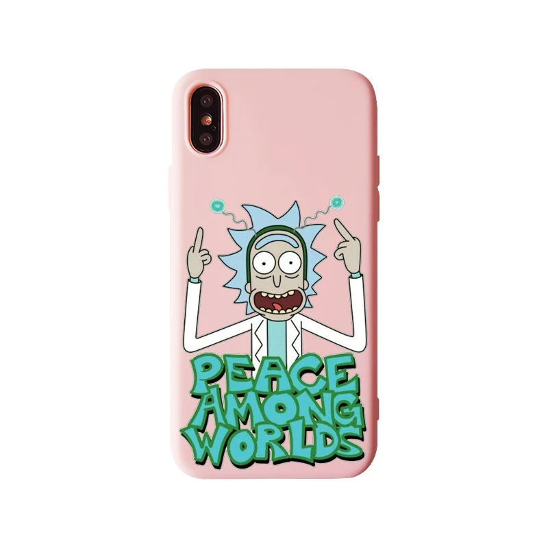 Рик и Морти телефона модная мягкая термополиуретановая крышка-чехол для iPhone 11 11Pto XS MAX XR 8, 8 Plus, 7, 7 Plus, 6, 6 S, Plus, 5S мягкого силикона с откидной крышкой - Цвет: TPU