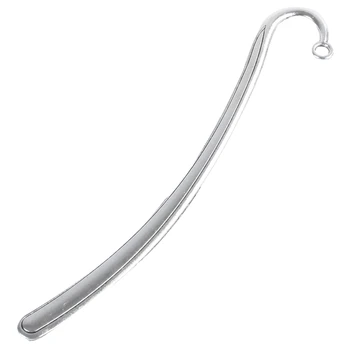 

5 Pcs Silver Tone Blank Bookmarks 12.5cm