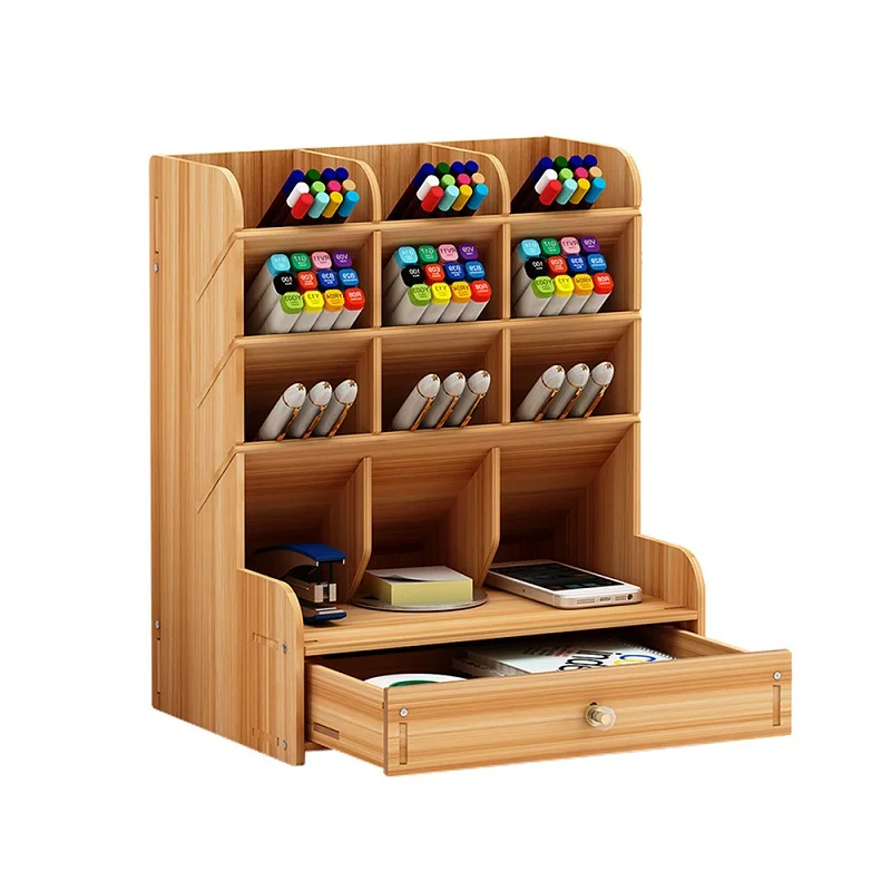 3 Color Optional Wooden Makeup Storage for Cosmetics Home Desk Makeup Drawer Organizer Eco-friendly Storage Box for Jewelry - Цвет: 3