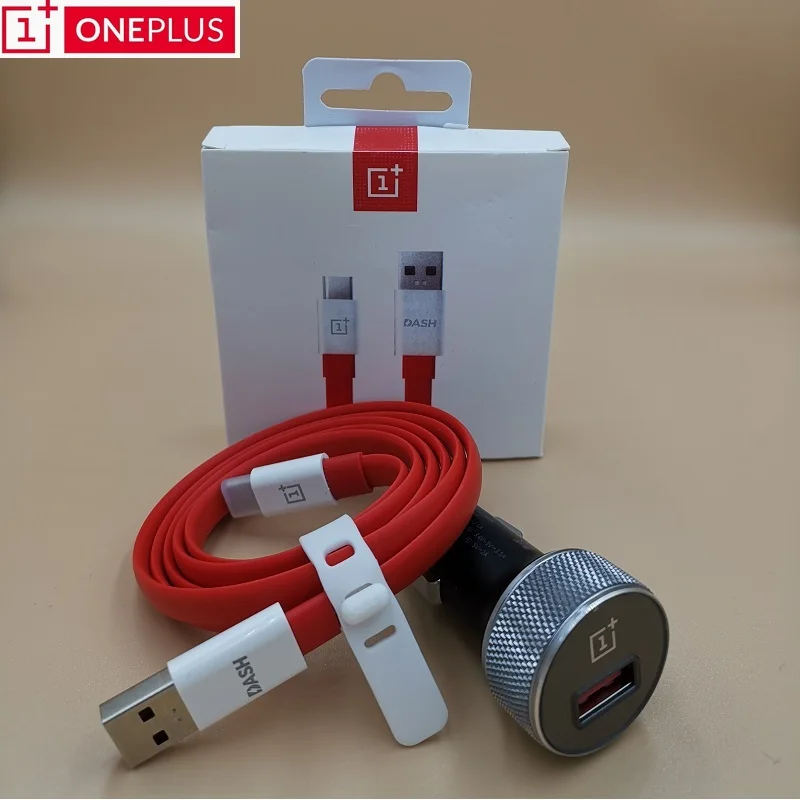 Оригинальное автомобильное зарядное устройство Oneplus Dash 6 6T 5t 5 3t 3 one plus для смартфона QC 3,0 Быстрая зарядка кабель для быстрой зарядки типа C