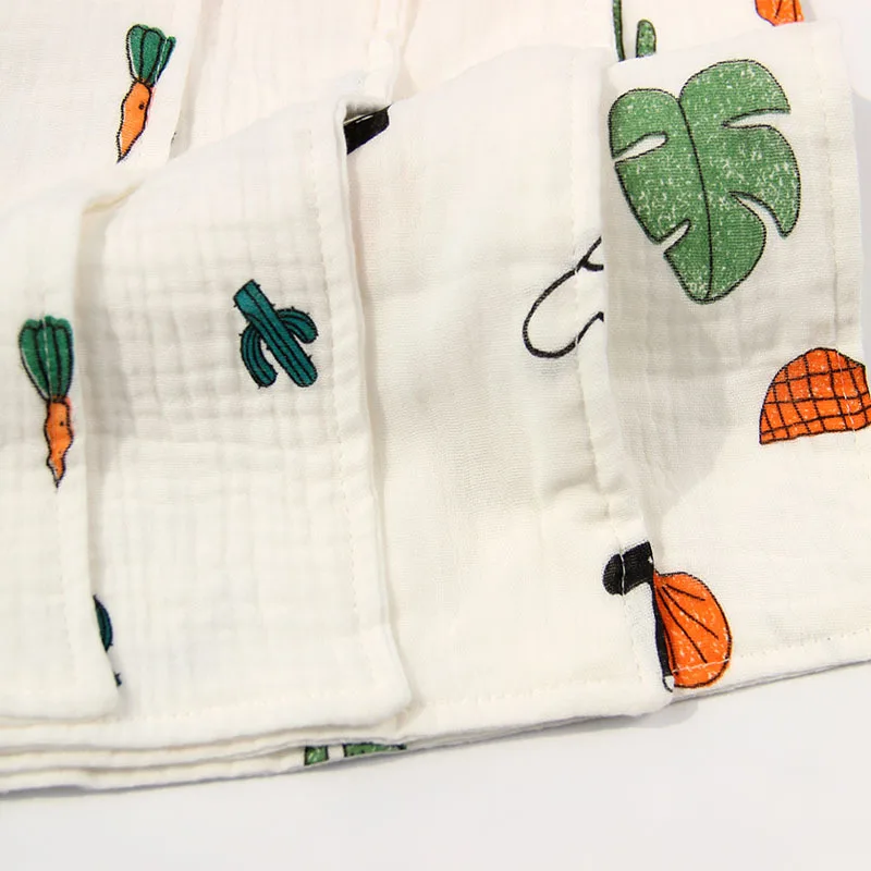  Cotton 4-Layer Gauze Cotton Candy Cute Cartoon Children Handkerchief Pure Cotton Towel Soft And Com