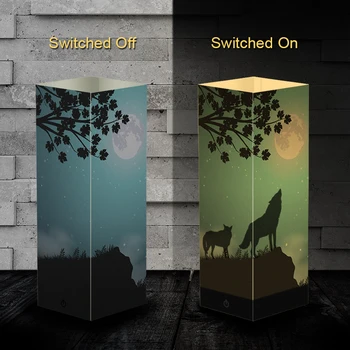 

2020 New The Paper shadow Wolf Night Light USB/Battery 3 Lighting Modes Creative Lamp Home Decoration Touch lamp Xmas Gift